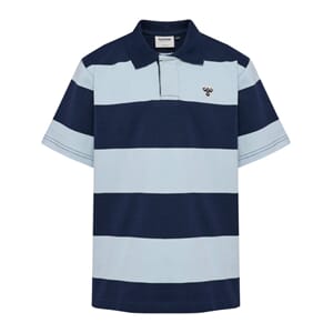 Jr Loose Striped Polo S/S Bee dress blues - Hummel
