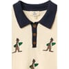 POLO W EMBROIDERY CREAM COMB 3