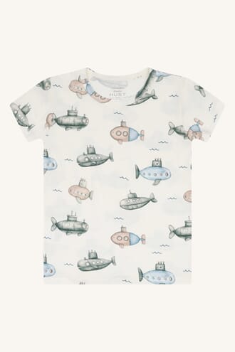 Austin T-shirt LS Submarine ivory - Hust & Claire