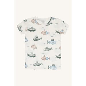 Austin T-shirt LS Submarine ivory - Hust & Claire