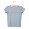 T-shirt Dean Print Blue Fog - Little Hedonist