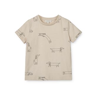 Apia T-shirt dog / sandy - Liewood