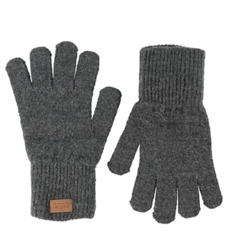 Wool Gloves Dark Grey - Melton
