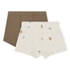 Basic 2 Pack Boy Boxers  lemon/shitake - Konges Sløjd
