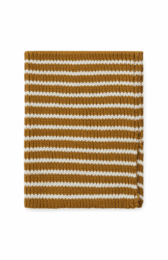 Mathias neck warmer stripe: caramel/creme - Liewood