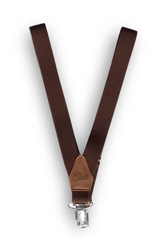 Retro V Braces Chocolate Brown - Silly Silas