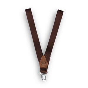Retro V Braces Chocolate Brown - Silly Silas