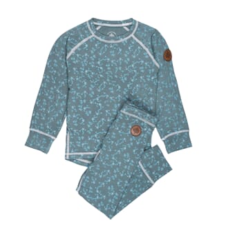 M-O-M Baselayer Set greyblue - Gullkorn
