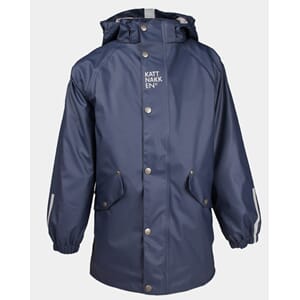 Regnparkas junior Marine - Kattnakken