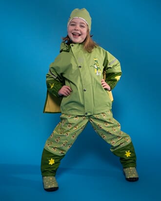 Regnsett Plask Superhelt supergrønn - Kattnakken