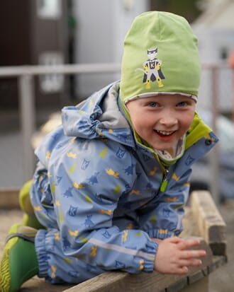 Heilårsregndress Hagl mjuk blå - Kattnakken