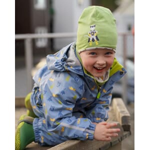 Heilårsregndress Hagl mjuk blå - Kattnakken