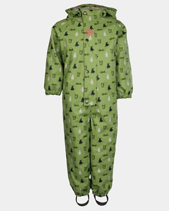 Heilårsregndress Hagl supergrønn - Kattnakken