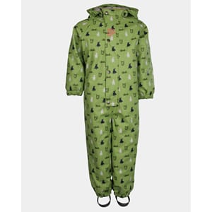 Heilårsregndress Hagl supergrønn - Kattnakken