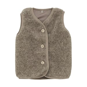 Vest Wool Teddy camel mel - Huttelihut