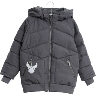 Down Jacket Birk blue iron melange - Wheat