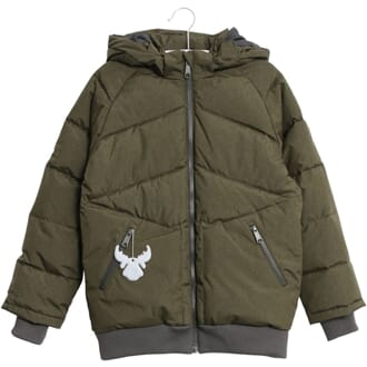 Down Jacket Birk army melange - Wheat