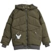 Down Jacket Birk army melange - Wheat
