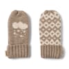Jacquard Mittens Towsi grey camel melange - Wheat
