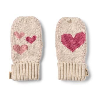 Jacquard Mittens Towsi offwhite melange - Wheat