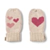 Jacquard Mittens Towsi offwhite melange - Wheat