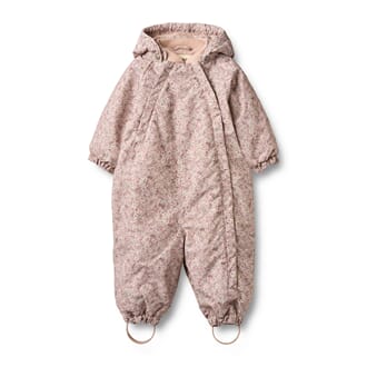 Snowsuit Adi rose dust flowers - Wheat