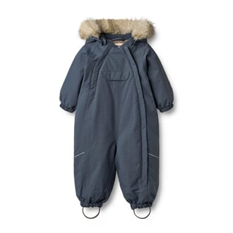 Snowsuit Nickie greyblue - Wheat