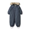 Snowsuit Nickie greyblue - Wheat