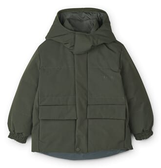 Paloma puffer jacket hunter green multi mix - Liewood
