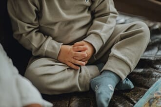 Mini Wool Pants Bee vintage khaki - Hummel