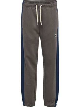 Jr Loose Block Sweatpants Bee dark gull gray - Hummel