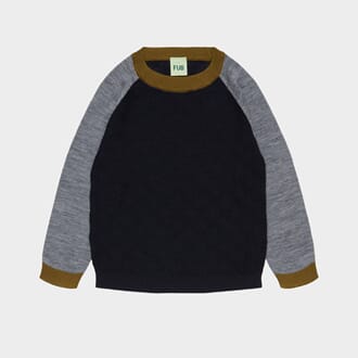 Colour Block Crew dark navy - Fub