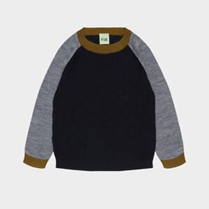 Colour Block Crew dark navy - Fub
