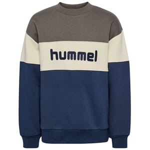 Jr Loose Block Crewneck dark gull gray - Hummel