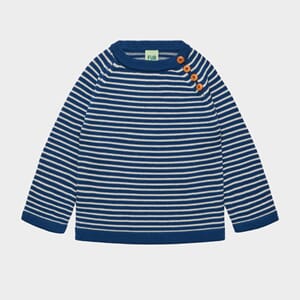 Sweater deep indigo/ecru - Fub