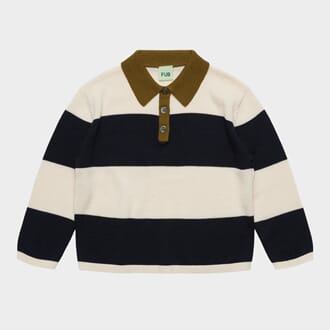 Striped Polo ecru/navy - Fub