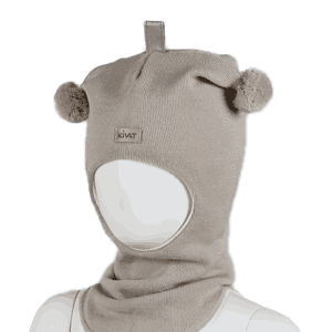 Wool hood Kivat logo latte - Kivat