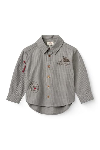 Checkered Classic Shirt grey check - Copenhagen Colours