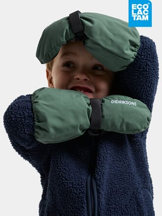 Biggles Mittens dark moss - Didriksons