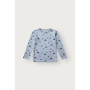 Awo genser ull Camping baby blue - Hust & Claire