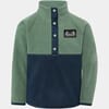 Monte Kids Half Button dark moss - Didriksons