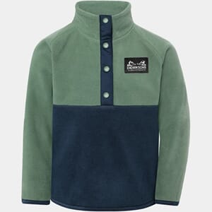 Monte Kids Half Button dark moss - Didriksons