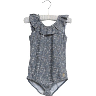 Swimsuit Marie-Louise flintstone flowers - Wheat