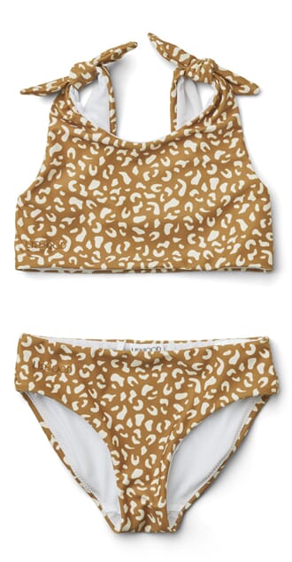 Bow bikini set mini leo/golden caramel - Liewood
