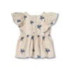 F1457 - SALLY SS BLOUSE - SANDSHELL AOP - Extra 4