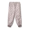 Trousers Lined Sara lilac checked flowers - Wheat