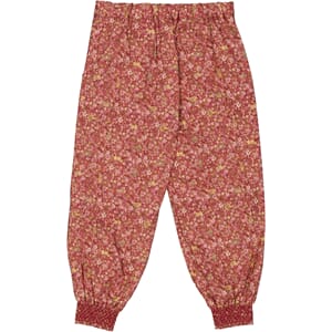 Trousers Sara Lined flowers and cats - Wheat
