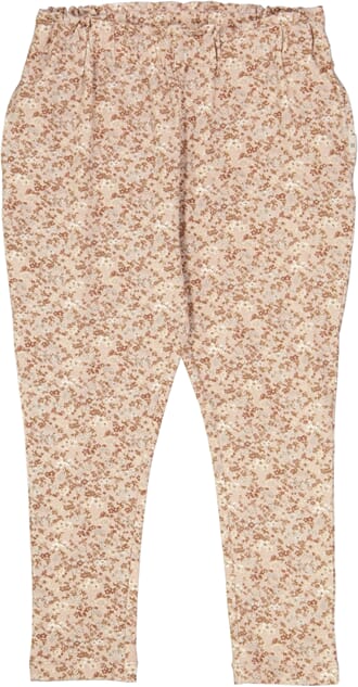 Soft Pants Malika pale lilac flowers - Wheat
