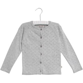 Knit Cardigan Maja melange grey - Wheat