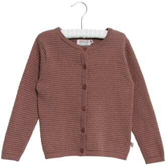 Knit Cardigan Manuela powder plum - Wheat